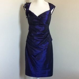 NWT S.L.FASHIONS TAFFETA PARTY DRESS SZ 12